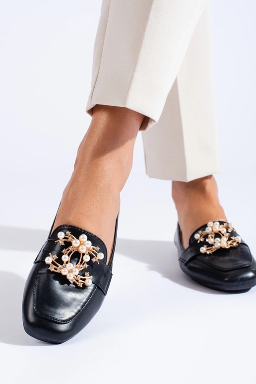 black  Women's moccasins  Shelovet