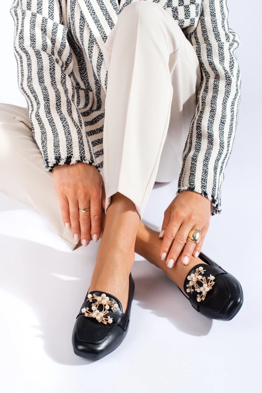 black  Women's moccasins  Shelovet