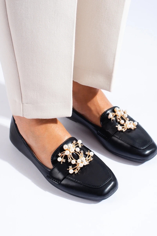 black  Women's moccasins  Shelovet