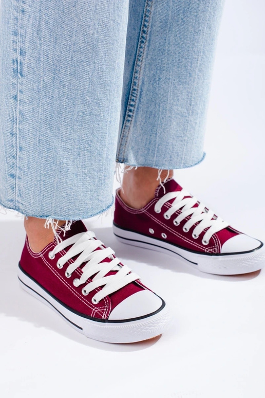 burgundy color Women's boots  Shelovet