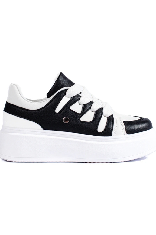 Black and-white color Sneakers model...