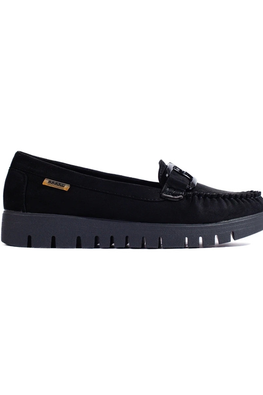 of suede black Women's moccasins...