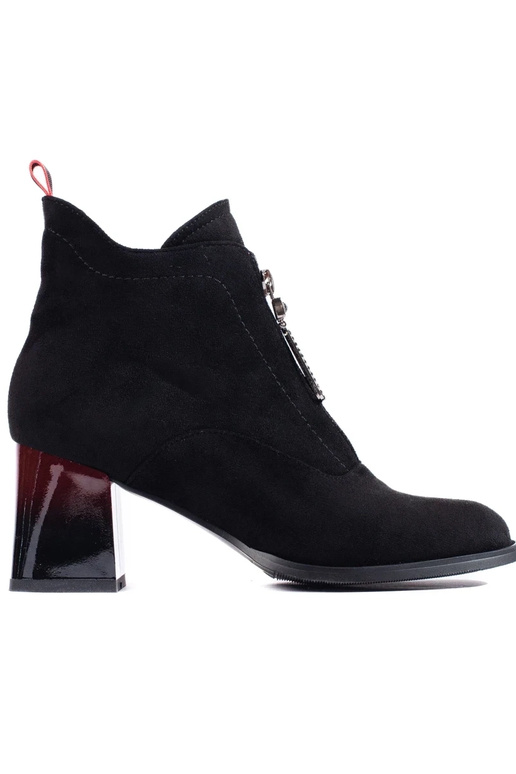 of suede black ankle boots
