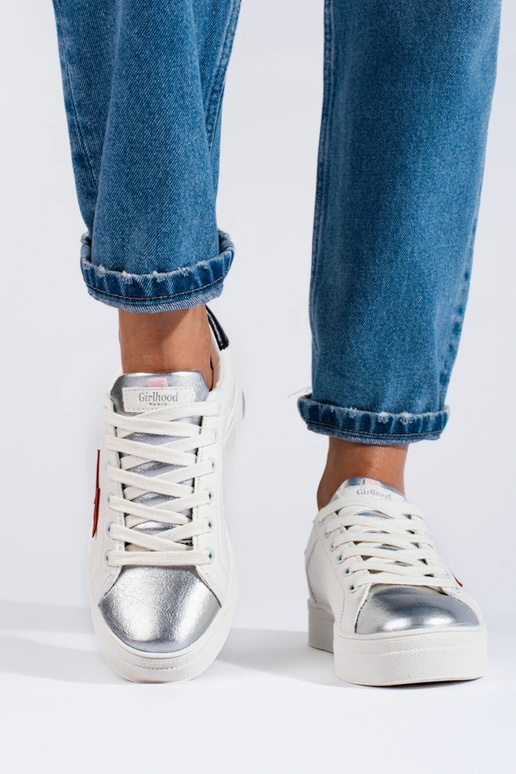 White classic model women's sneakers... White classic model women's sneakers...