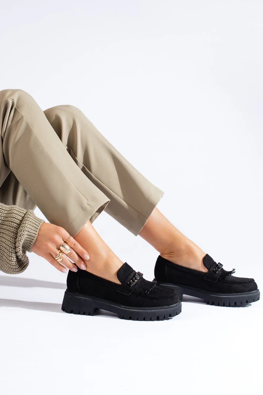of suede black women's moccasins... of suede black women's moccasins...
