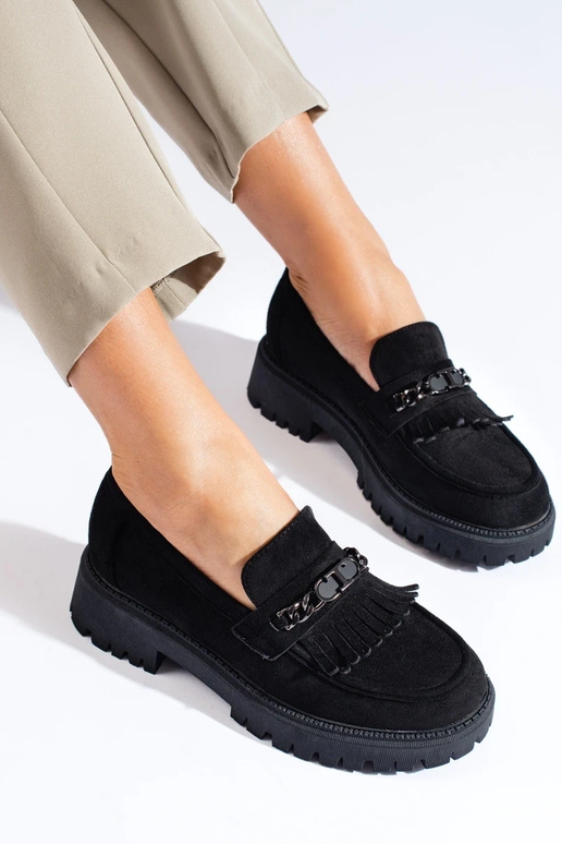 of suede black women's moccasins... of suede black women's moccasins...