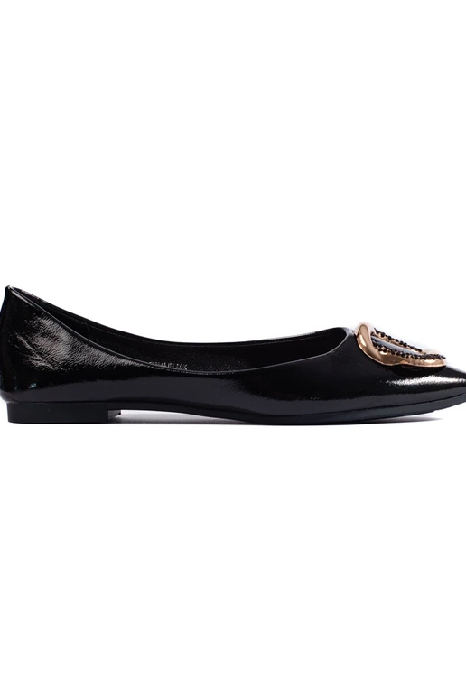 with lacquer effect ballerinas Shelovet with lacquer effect ballerinas Shelovet