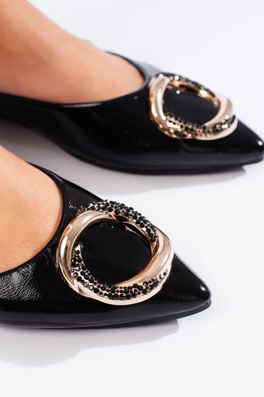 with lacquer effect ballerinas Shelovet with lacquer effect ballerinas Shelovet