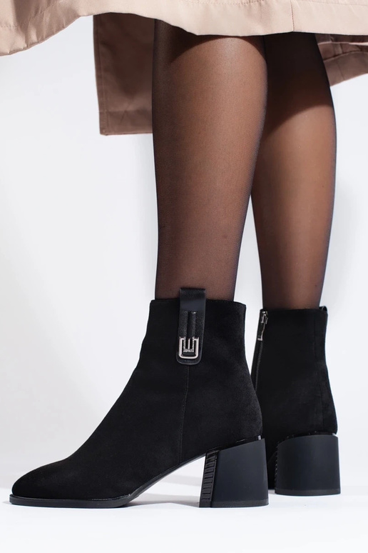 black classic of suede boots on... black classic of suede boots on...