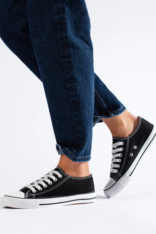 The classic model black shoes Shelovet