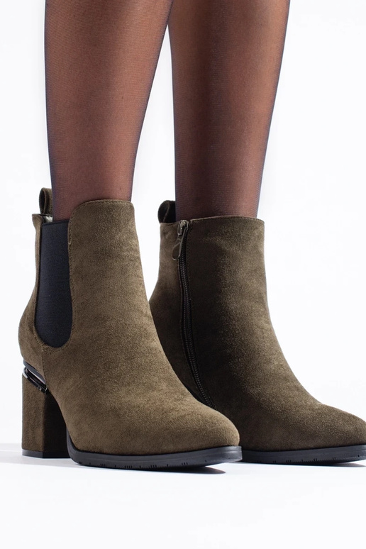 khaki colors of suede Chelsea boots... khaki colors of suede Chelsea boots...