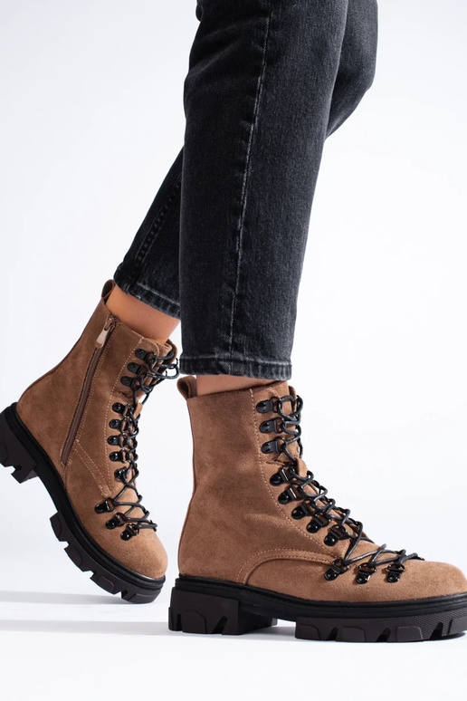 of suede tied shoes BroInn color Vinceza of suede tied shoes BroInn color Vinceza