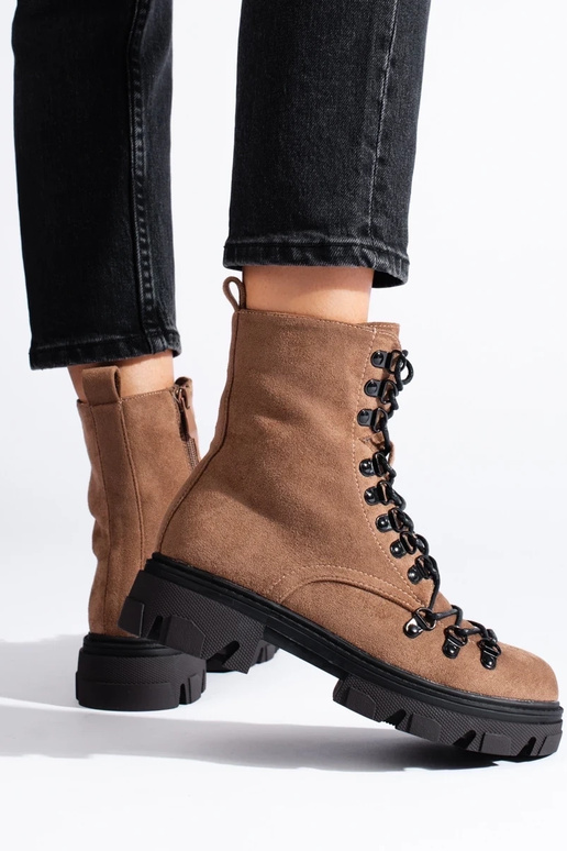 of suede tied shoes BroInn color Vinceza of suede tied shoes BroInn color Vinceza