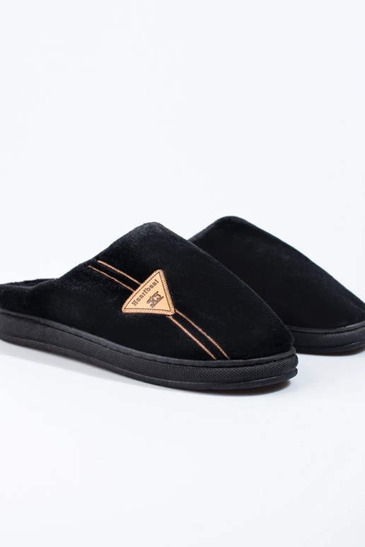 warm black men's slippers Shelovet