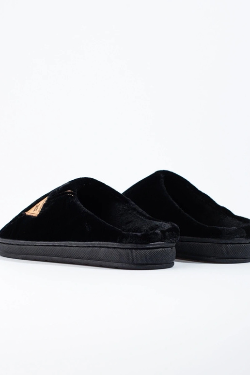 warm black men's slippers Shelovet