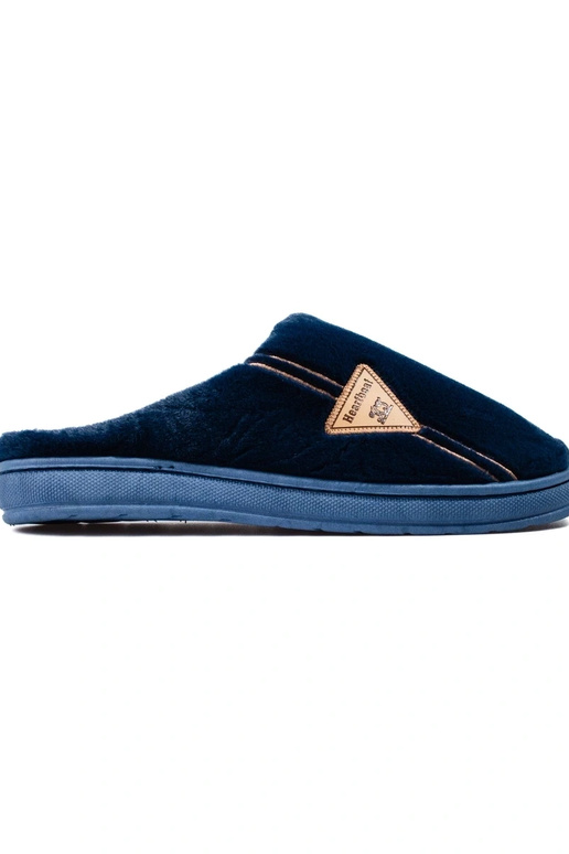 warm blue men's slippers Shelovet