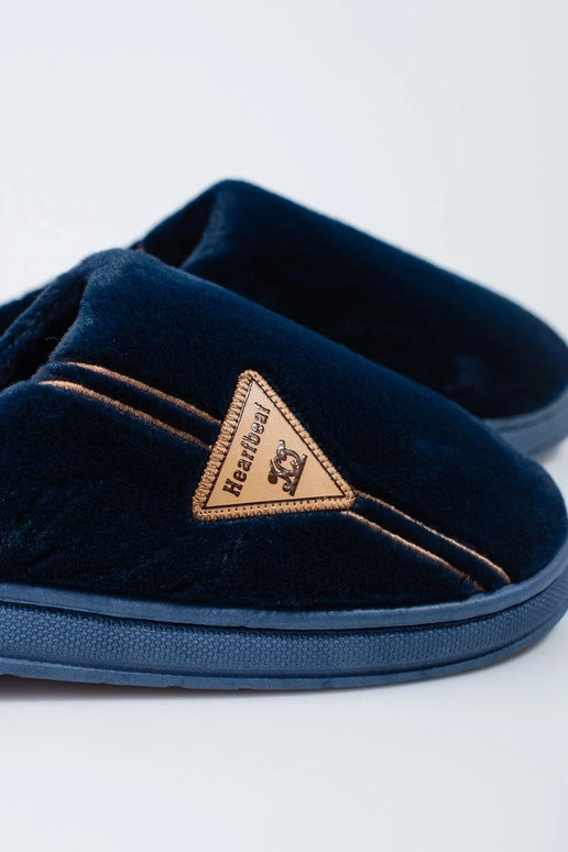 warm blue men's slippers Shelovet