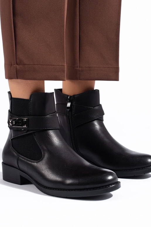 INomens black boots flat