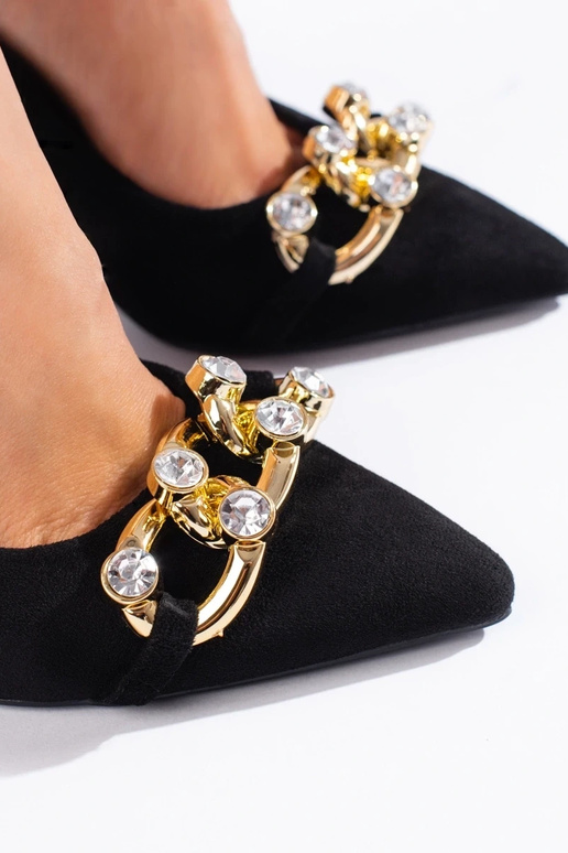 of suede black High heels  Vinceza