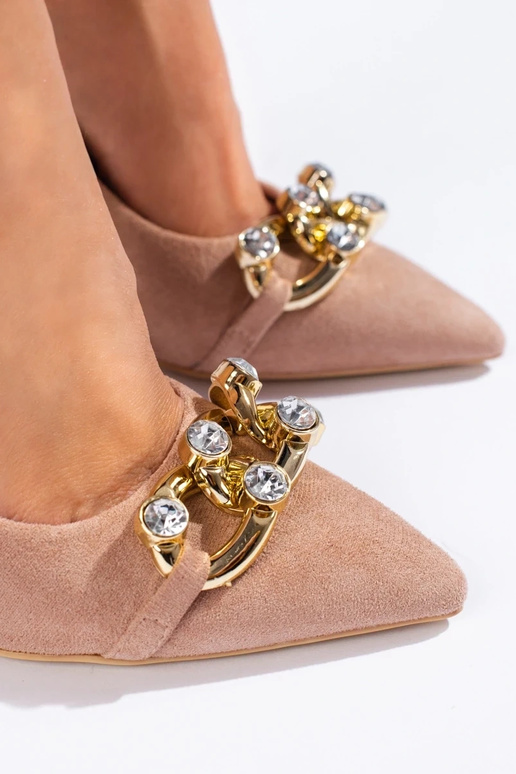 of suede pink High heels  Vinceza