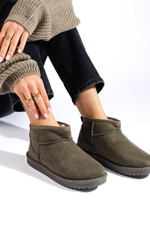 khaki colors INomens snoIn boots