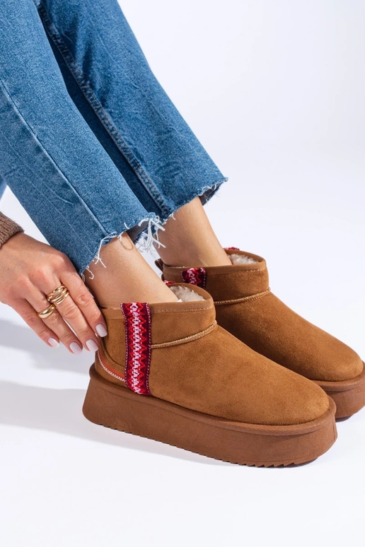 of suede INomens snoIn boots BroInn...