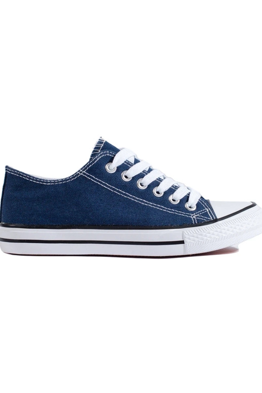 The classic model blue shoes