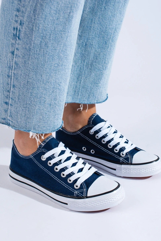 The classic model blue shoes