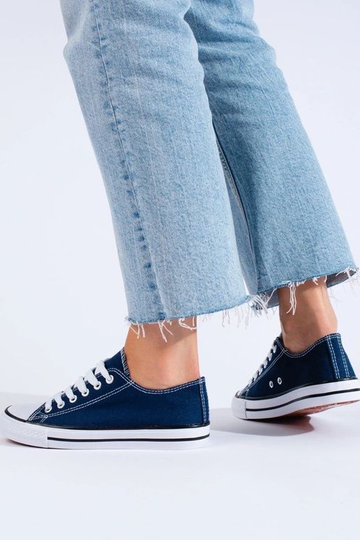 The classic model blue shoes