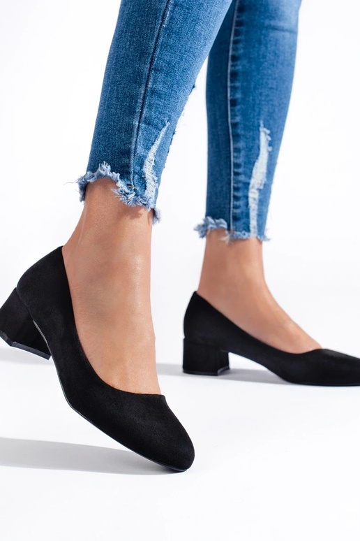 of suede High heels  black