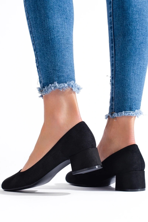 of suede High heels  black