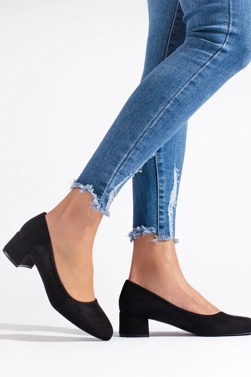 of suede High heels  black
