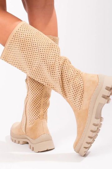 of suede openInork long... 2