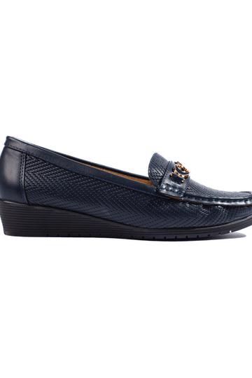 dark blue Women's moccasins