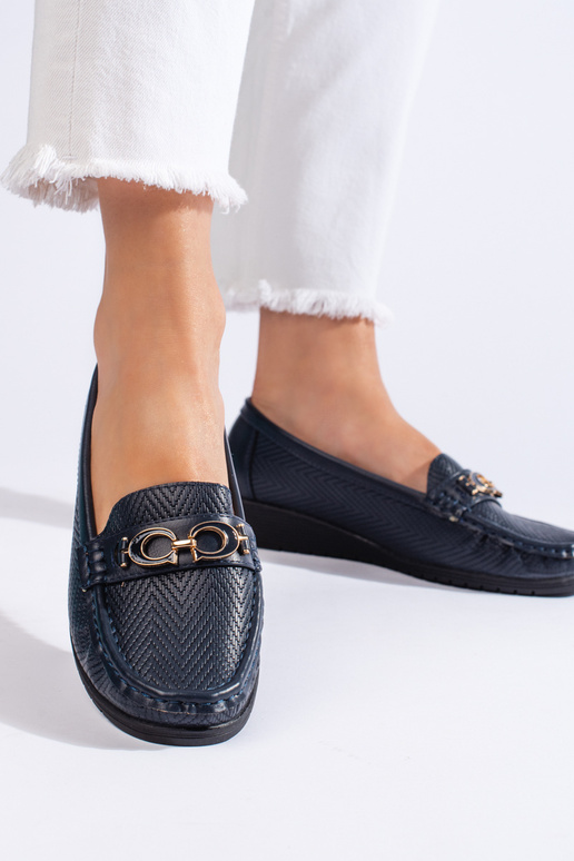 dark blue Women's moccasins