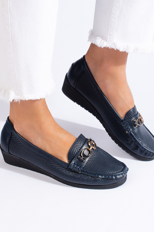 dark blue Women's moccasins