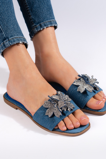 Denim materials slippers 2