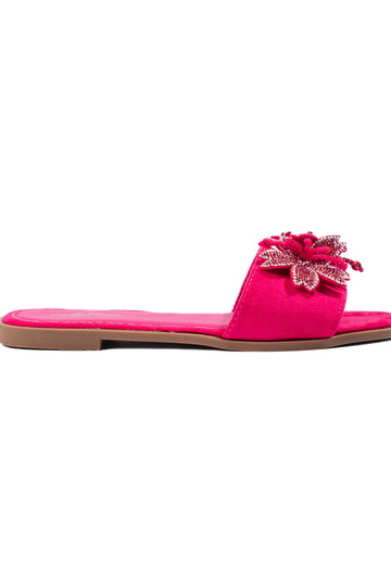 Bright pink slippers