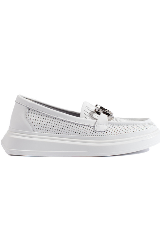 White color  Women's moccasins White color  Women's moccasins