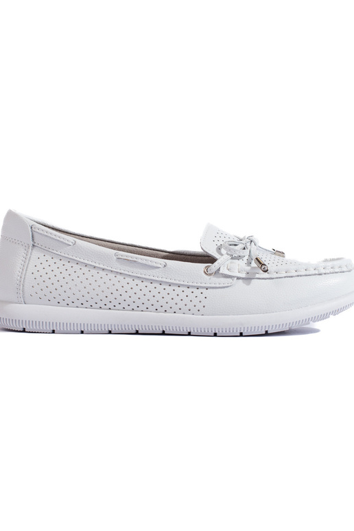 White color Women's moccasins White color Women's moccasins