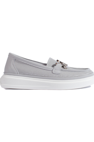 gray  Women's moccasins