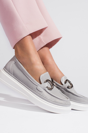 gray  Women's moccasins 2