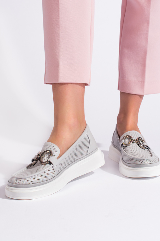 gray  Women's moccasins