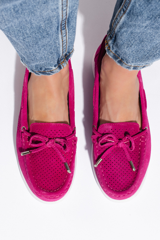 Bright pink Women's moccasins