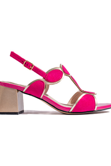 Bright pink sandals