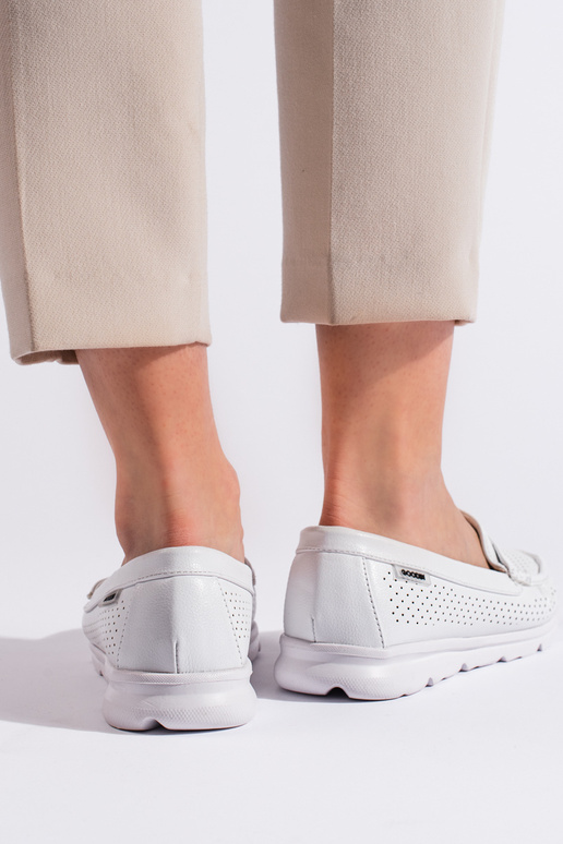 White color  Women's moccasins