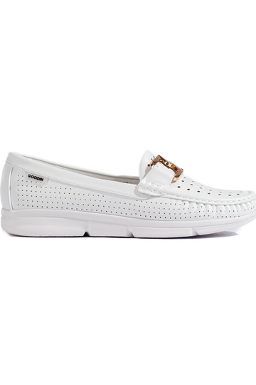 White color Women's moccasins