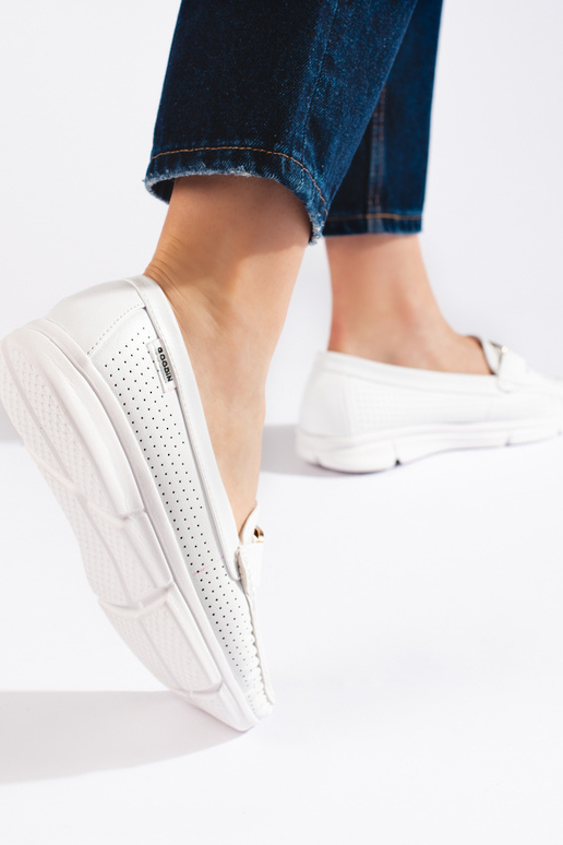 White color Women's moccasins White color Women's moccasins