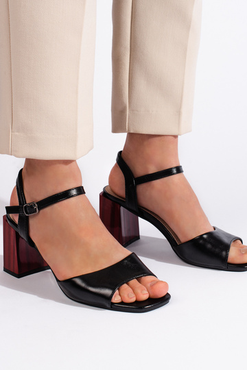 sandals   black on the heel 2