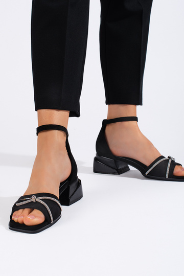black of suede sandals na... 2